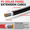 Picture of Vansdon 2x30 Feet Solar Panel Extension Cable, 10AWG Solar Cable, Solar Panel Cable with Female and Male Waterproof Connectors for RV, Photovoltaic Systems (30FT Red + 30FT Black)