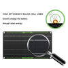 Picture of Topsolar 10 Watt 12 Volt Solar Trickle Charger 10W 12V Solar Panel Car Battery Charger Portable Solar Battery Maintainer for Car Motorcycle Boat Marine RV + Cigarette Lighter Plug Alligator Clip