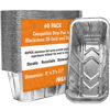 Picture of NUPICK 60-Pack Grease Cup Liners for Blackstone 17"/22"/30"/28"/36" Griddle, Drip Pan Grease Catcher Cup Liner for Blackstone 5017, Disposable Aluminum Foil Drip Pan Liner