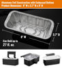 Picture of NUPICK 60-Pack Grease Cup Liners for Blackstone 17"/22"/30"/28"/36" Griddle, Drip Pan Grease Catcher Cup Liner for Blackstone 5017, Disposable Aluminum Foil Drip Pan Liner