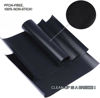 Picture of RENOOK Grill Mat Set of 6-100% Non-Stick Reusable Mats for Gas, Charcoal or Electric Grills - Easy to Clean - 15.75 x 13-Inch, Black