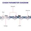 Picture of 4 Pack 16 Inch Chainsaw Chain for Stihl MS 170, MS 180 C - 3/8" LP Pitch, 043'' Gauge, 55 Drive Links