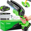 Picture of Tietoc Chainsaw 6 Inch Mini Electric Chainsaw Cordless Battery Powered, Hand Held Saw for Wood/Trees Trimming, Tools for Household and Garden, Chain Saw Gift for Men Dad Husband Fathers Gardener 2025