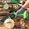 Picture of Tietoc Chainsaw 6 Inch Mini Electric Chainsaw Cordless Battery Powered, Hand Held Saw for Wood/Trees Trimming, Tools for Household and Garden, Chain Saw Gift for Men Dad Husband Fathers Gardener 2025
