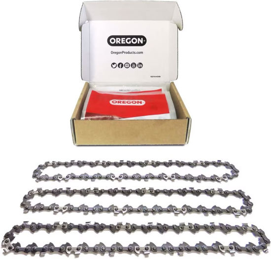 Picture of Oregon S62x3 3-Pack AdvanceCut Chainsaw Chains for 18-Inch Bar - 62 Drive Links - Low-Kickback, Fits Husqvarna, Echo, Poulan, Craftsman and more