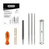 Picture of Oregon Universal Chainsaw Field 7pc Sharpening Kit - Includes 5/32", 3/16", and 7/32" Round Files, 6" Flat File, Handle, Filing Guide, and Travel Pouch (617067)