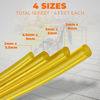 Picture of 4 Sizes Petrol Fuel Gas Line Pipe Hose Tubing For String Trimmer Chainsaw Blower Lawn Mower and other Power Tools For 2 Cycle Small Engine Poulan, Craftman and more (Yellow 4PC)