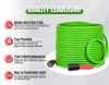Picture of YAMATIC Super Flexible Pressure Washer Hose 50FT for Power Washer Replacement, Kink Resistant Extension With Leak-Free M22 Female & 3/8" Quick Connect Adapters, 1/4" 3200 PSI, Green
