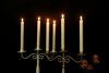 Picture of GenSwin Flameless Ivory Taper Candles Flickering with 10-Key Remote, Battery Operated Led Warm 3D Wick Light Window Candles Real Wax Pack of 6, Christmas Home Wedding Decor(0.78 X 9.64 Inch)
