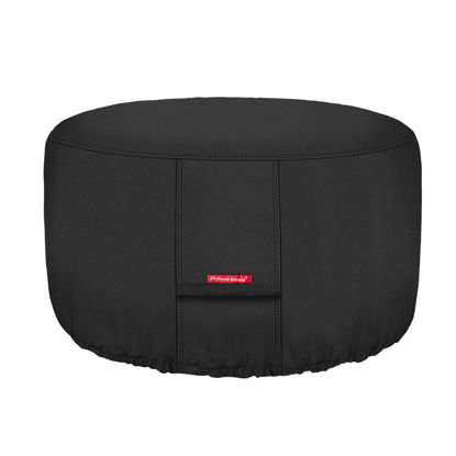 Picture of Porch Shield Fire Pit Cover - Waterproof 600D Heavy Duty Fade Resistant Round Patio Fire Bowl Cover Black - 36 inch