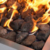 Picture of Mr. Fireglass Lava Rock Granules, Large Black Volcanic Lava Rock for Fire Bowls, Fire Pits, Gas Log Sets, Indoor or Outdoor Fireplaces - 10 Pounds (2.75"-5")
