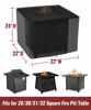 Picture of NUPICK 30 Inch Square Fire Pit Cover for Propane Fire Pit/Table, 100% Waterproof Cover Fits 28/30/32 Inch Fire Pit, All Weather Resistant