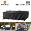 Picture of Ruimoy Patio Furniture Covers, Outdoor Furniture Cover Waterproof, General Purpose, Outside Table and Chair Covers, Heavy Duty 600D (108 Inch L x 82 Inch W x 27.9 Inch H)