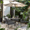 Picture of Favoyard Patio Chair Cushions 19 x 19 x 3 Inch Waterproof Outdoor Seat Cushions for Patio Furniture 3-Year Color Fastness Garden Sofa Couch Pads with Handle & Adjustable Straps Set of 2, Dark Grey
