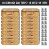 Picture of Roach Traps Indoor Sticky (18 Pack) - Glue Traps for Roaches Bug Traps with Roach Bait Traps - Long Lasting Non-Toxic Children and Pet Friendly - Trap a Pest