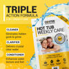 Picture of Bio Ouster 3in1 Weekly Hot Tub Cleaner, Conditioner, Clarifier - Hot Tub Chemicals for Standard & Inflatable Spas - Spa Chemicals for Crystal Clear & Sparkling Clean Water - Made in USA (4 Week Kit)