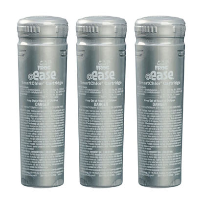 Picture of FROG @Ease in-Line SmartChlor Replacement Chlorine Cartridge 3-Pack for Marquis Spas, Caldera Spas, Artesian Spas and Hot Springs Spas up to 600 gallons; Hot Tub Sanitizer with No Cyanuric Acid
