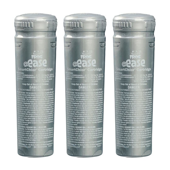 Picture of FROG @Ease in-Line SmartChlor Replacement Chlorine Cartridge 3-Pack for Marquis Spas, Caldera Spas, Artesian Spas and Hot Springs Spas up to 600 gallons; Hot Tub Sanitizer with No Cyanuric Acid
