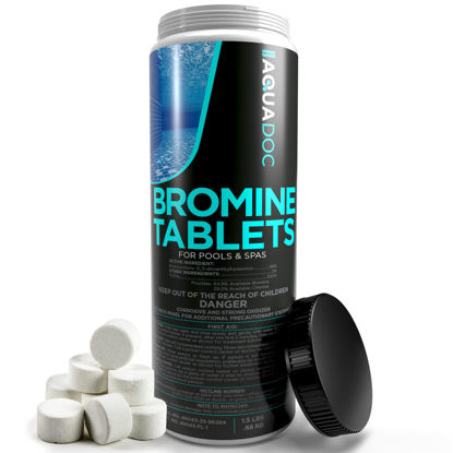 Picture of Spa Bromine Tablets for Hot tub, 1.5lbs - Spa Sanitizing Bromine for Hot Tubs & Spa Bromine Tablets - Recommended Hot Tub Bromine Sanitizer by AquaDoc