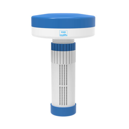 Picture of 440 Mini Premium Floater Dispenser for Spa, Hot Tub and Small Pools for 1 Inch Chlorine or Bromine Tablets. (Tablets NOT Included) Adjustable Release, from 0 to 13 Flow Control