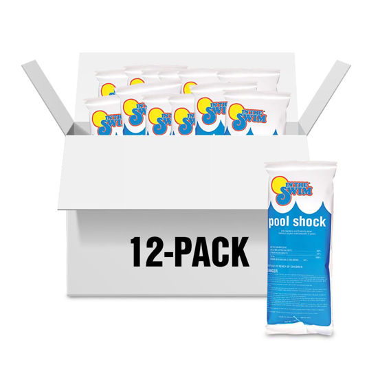 Picture of In The Swim Pool Shock - 68% Cal-Hypo Granular Sanitizer for Crystal Clear Water - Defends Against Bacteria, Algae, and Microorganisms - 12 X 1 Pound