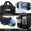 Picture of Ultimate Gym Bag 2.0: The Durable Crowdsource Designed Duffel Bag with 10 Optimal Compartments Including Water Resistant Pouch (Black, Medium (20"))