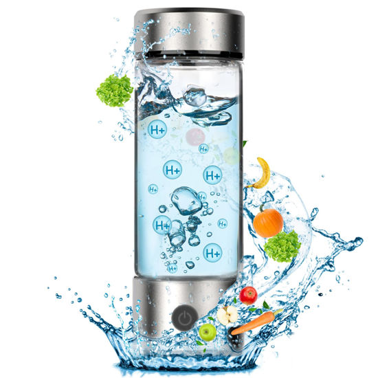 Picture of Hydrogen Water Bottle Generator, Portable Rechargeable aquahealth Hydrogen Water, Hydrogen Water Ionizer Machine, with SPE/PEM Technology, for Home Office Travel Fitness Drinking