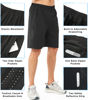 Picture of NORTHYARD Men's Athletic Running Shorts Quick Dry Workout Shorts 7"/ 5"/ 9" Lightweight Sports Gym Basketball Shorts Hiking Exercise Black-9inch L