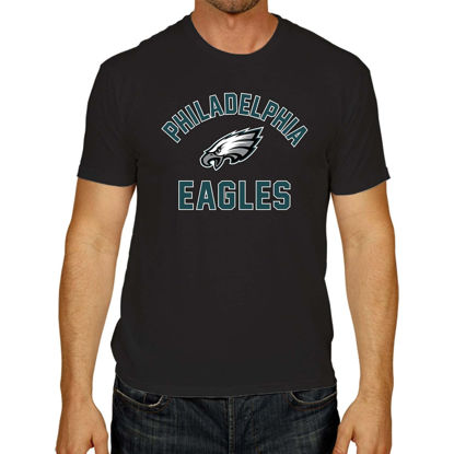 Picture of Team Fan Apparel NFL Adult Gameday T-Shirt - Cotton Blend - Tagless - Semi-Fitted - Unleash Your Team Spirit During Game Day (Philadelphia Eagles - Black, Large)