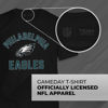 Picture of Team Fan Apparel NFL Adult Gameday T-Shirt - Cotton Blend - Tagless - Semi-Fitted - Unleash Your Team Spirit During Game Day (Philadelphia Eagles - Black, Large)