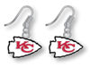 Picture of Aminco NFL Kansas City Chiefs Logo Dangler Earrings , Silver, Size 2.5