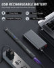 Picture of Electric Candle Lighter Rechargeable Lighters - Valentines Day Gifts for Her Him Easter Basket Stuffers Plasma Arc Lighters Windproof & Flameless USB Rechargeable with Safety Switch (Obisidian Black)