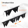Picture of Stainless Steel Stove Gap Covers,Stove Gap Filler, Range Trim Kit, Stove Gap Guards, Heat Resistant and Easy to Clean, Easy retractable Length 13.8" to 27.5", Width 0.79",Black(2PCS)