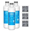 Picture of AQUA CREST LT1000PC ADQ747935 Replacement for LG® LT1000P®/PC/PCS ThinQ® Refrigerator Water Filter, LMXS28626S, LFXS26973S, MDJ64844601, ADQ74793501, ADQ74793502 and LT120F® Air Filter, 3 Combo