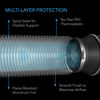 Picture of AC Infinity Flexible 4-Inch Aluminum Ducting, Heavy-Duty Four-Layer Protection, 25-Feet Long for Heating Cooling Ventilation and Exhaust