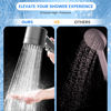 Picture of PWERAN Filtered Shower Head with Handheld, High Pressure Water Flow and Multiple Spray Modes Shower Head with Filter, Power Wash for Hard Water, Showerhead with ON/OFF Switch for Pets Bath
