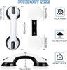 Picture of Grab Bars for Bathtubs and Showers, 2 Pack Shower Handle 12 Inch Strong Suction Shower Bar, Safety Bars for Shower Chair, Bathroom Grab Bar for Senior (Black White)