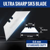 Picture of WORKPRO Utility Knife Blades, SK5 Steel, 100-Pack with Dispenser