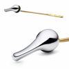 Picture of Qualihome Toilet Handle Lever Flush Replacement, Front Mount, Chrome, Universal Fitting