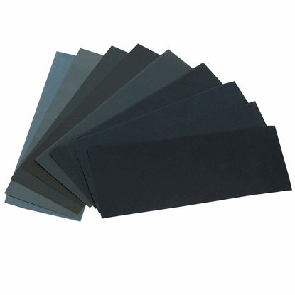 Picture of HSYMQ 24PCS Sand Paper Variety Pack Sandpaper 12 Grits Assorted for Wood Metal Sanding, Wet Dry Sandpaper 120/150/180/240/320/400/600/800/1000/1500/2500/3000 Grit