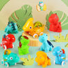 Picture of ALASOU 9 PCS Dinosaur Fantastic Creatures Toys with Playmat/Storage Bag|Baby Car Toys for 1 Year Old Boy|1st Birthday Gifts for Toddler Age 1-2|1 Year Old Boy Birthday Gift for Infant 12 18 Months