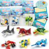 Picture of WODMAZ Valentines Day Cards with Sea Animal Building Blocks, 24 Packs Valentine Gift Ocean Building Toys Set for Kids Classroom Party Favor, Valentine Gift Exchange, Valentine's Greeting Cards