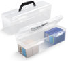 Picture of SUNEZLGO Storage Box For Toploader, Trading Card Storage Box, Card Storage Box Plastic, Playing Card Case, Large For Toploaders 200 Cards 750, Fit For Toploader and Standard Card