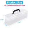 Picture of SUNEZLGO Storage Box For Toploader, Trading Card Storage Box, Card Storage Box Plastic, Playing Card Case, Large For Toploaders 200 Cards 750, Fit For Toploader and Standard Card
