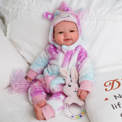 Picture of BABESIDE Baby Dolls, 17inch Large Realistic Cute Soft Body Baby Doll Real Life Baby Dolls with Accessories for 3+ Year Old Girls Gifts, Pretend Play, Collection