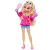 Picture of Barbie Dream Besties Playset, Malibu” Posable Fashion Doll with Wavy Blonde Hair, 11 Makeup & Hair-Themed Accessories