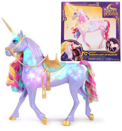 Picture of Unicorn Academy, Interactive Rainbow Light-up Wildstar with Lights, Sounds & Music, Dolls & Unicorn Toys for Girls Ages 4 and up