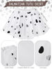 Picture of FancyFun 100 Days of School Dalmatian Costume Kids, Girl Costume Cotton Dalmatians Dog Outfit T-Shirt Tutu with Accessories Black and White