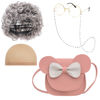 Picture of Z-Shop 100 Days of School Old Lady Costume for Kids 100th Grandma Granny Dress up for Girls,Pink,6