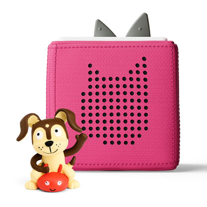 Picture of Toniebox Audio Player Starter Set with Playtime Puppy - Listen, Learn, and Play with One Huggable Little Box - Pink